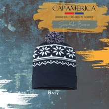 Load image into Gallery viewer, Freeport Hockey Snowflake Beanie
