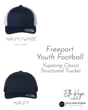 Load image into Gallery viewer, Freeport Youth Football Ballcaps Elle Kaye Studios
