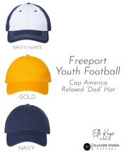 Load image into Gallery viewer, Freeport Youth Football Ballcaps Elle Kaye Studios
