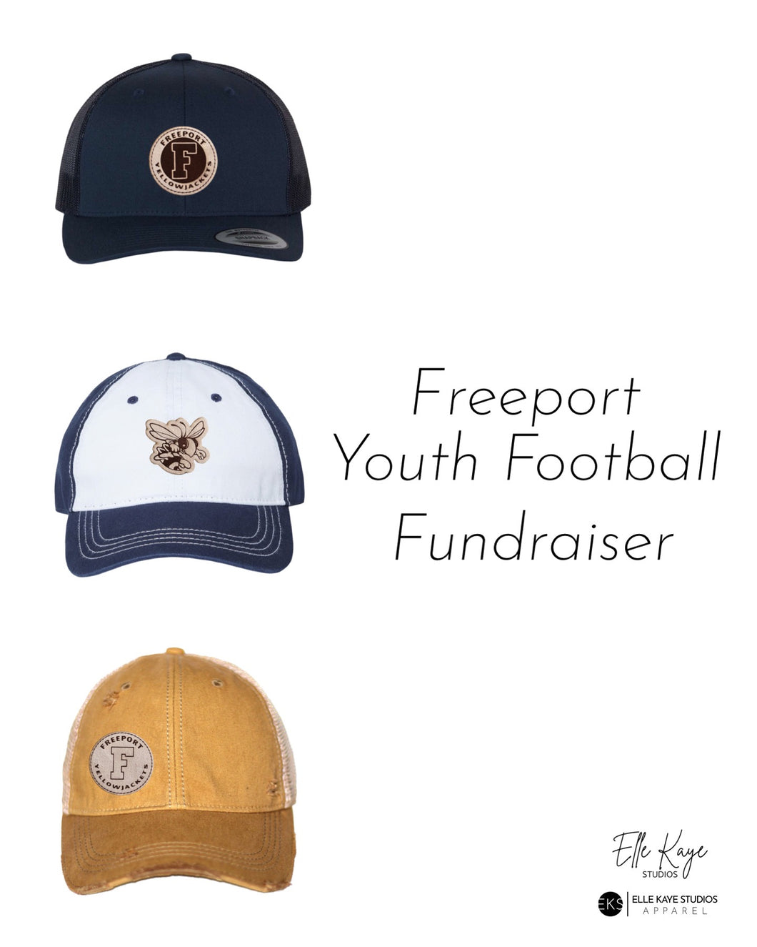 Freeport Youth Football Ballcaps Elle Kaye Studios